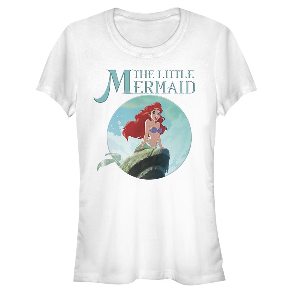 Aperçu: Disney - Ariel La Petite Sirène - Malá mořská víla Mermaid Classic - Femme T-shirt - Blanc - Devant