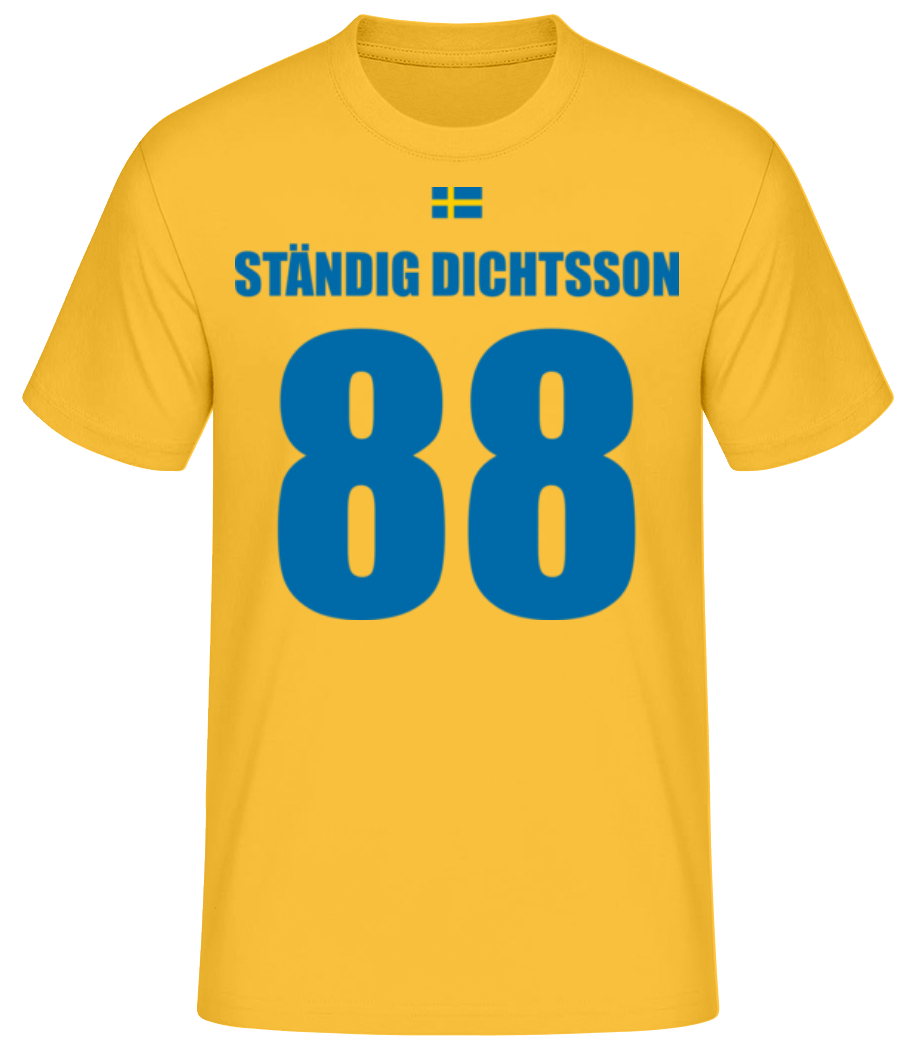Schweden FußballTrikot Ständig Dichtsson · Männer Basic T-Shirt