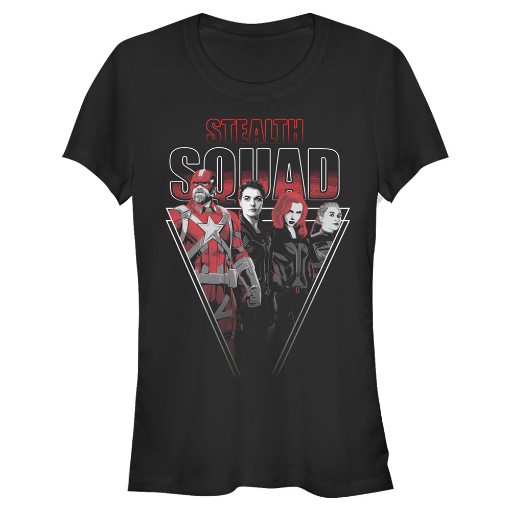 Aperçu: Marvel - Black Widow - Photo de groupe Stealth Squad - Femme T-shirt - Noir - Devant