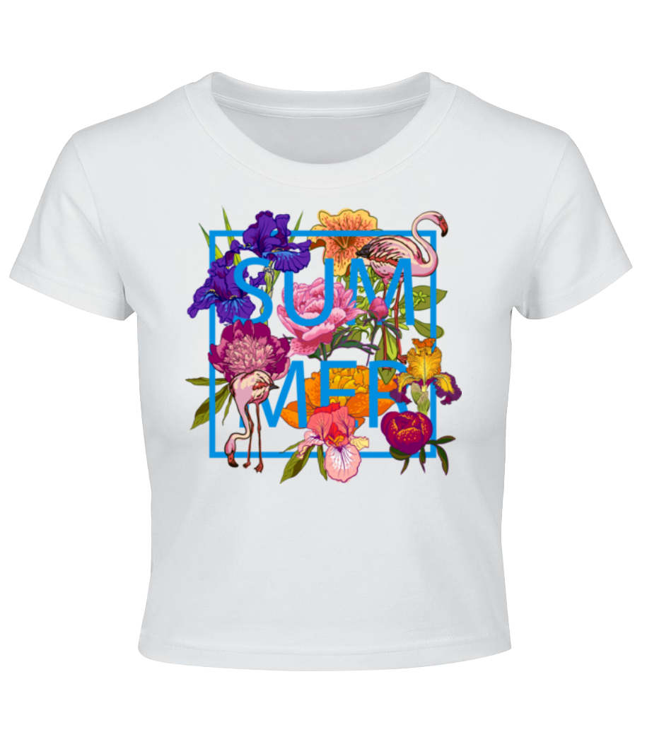 Summer Flowers Sign · Crop top