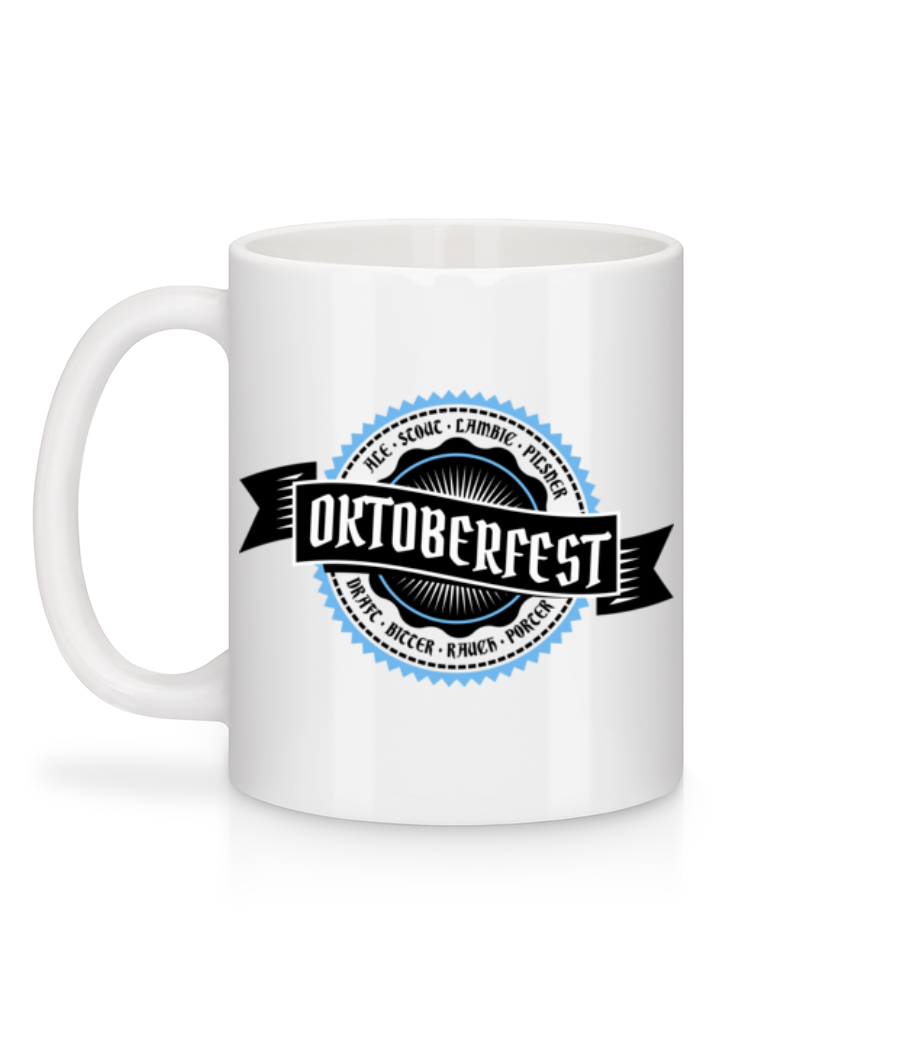 Aperçu: Oktoberfest Draft Bitter - Mug en céramique blanc - Blanc - Derrière