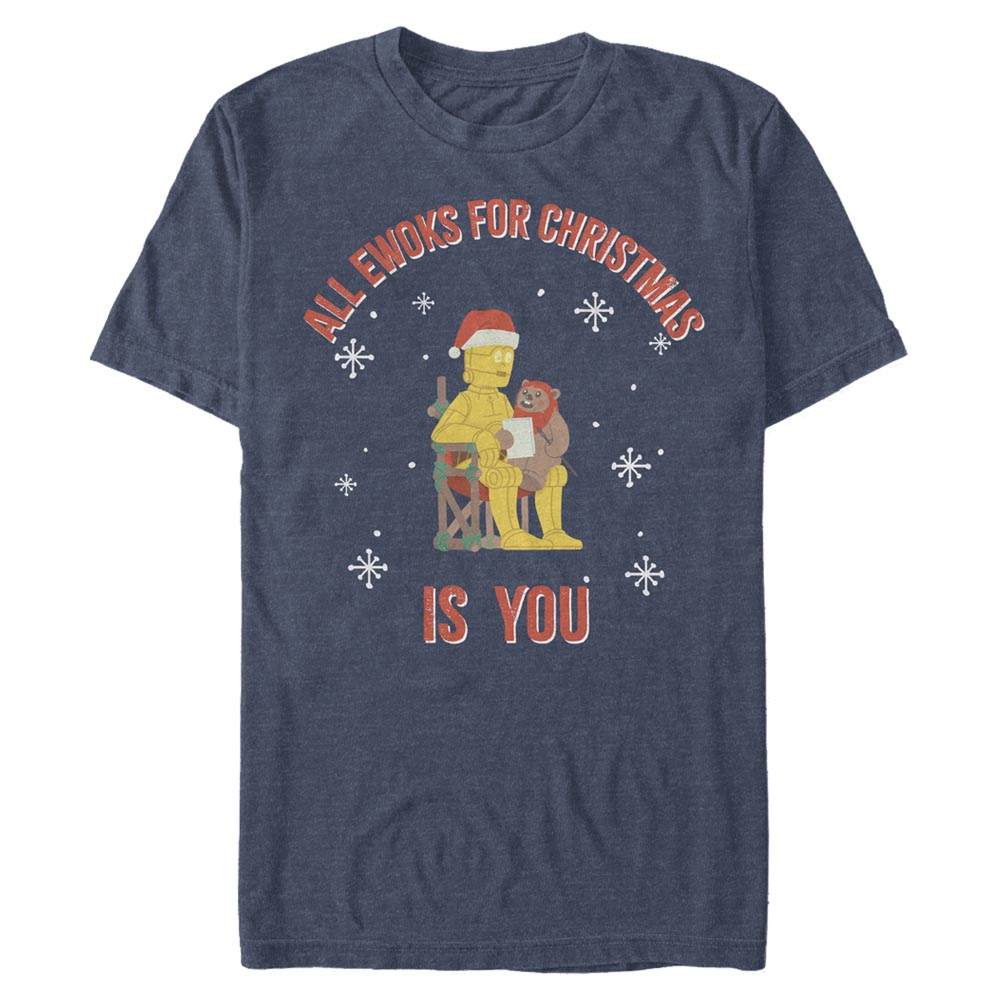 Star Wars - C-3PO Ewoks for Christmas - Christmas - Homme T-shirt