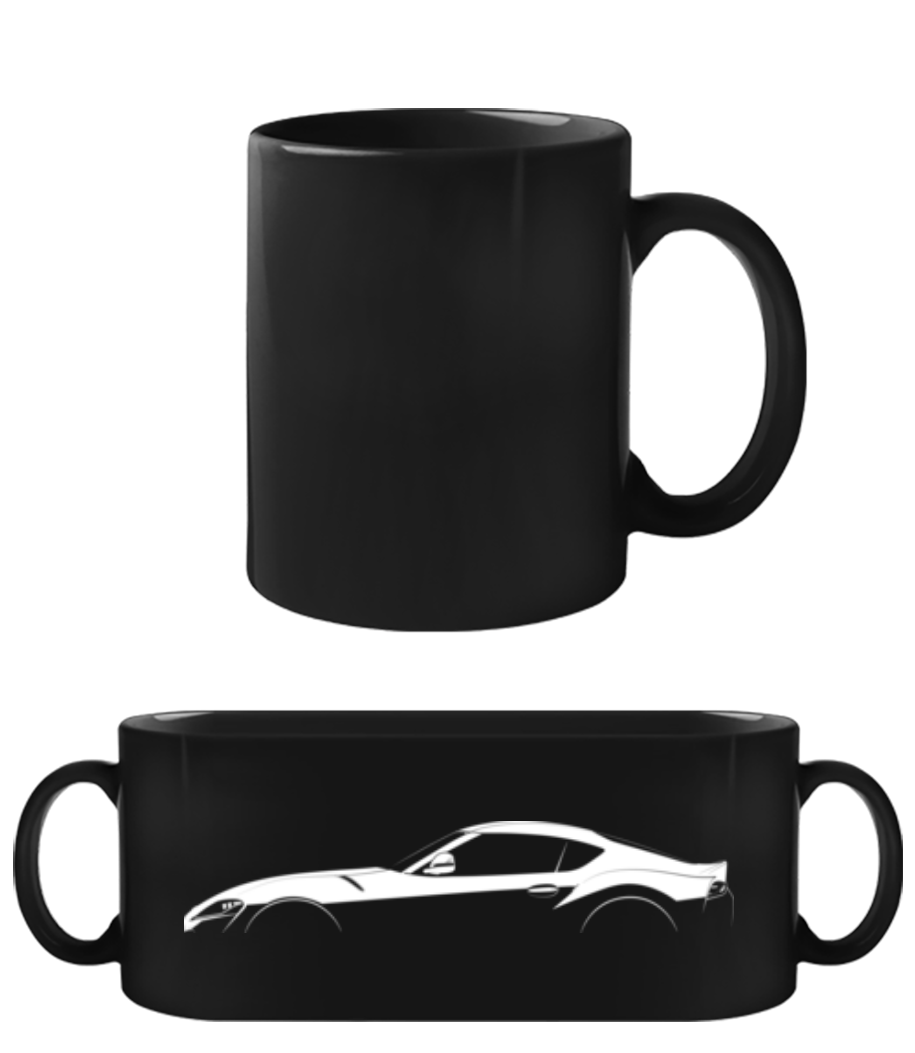 'Toyota Supra A90' Silhouette · Tasse Noire