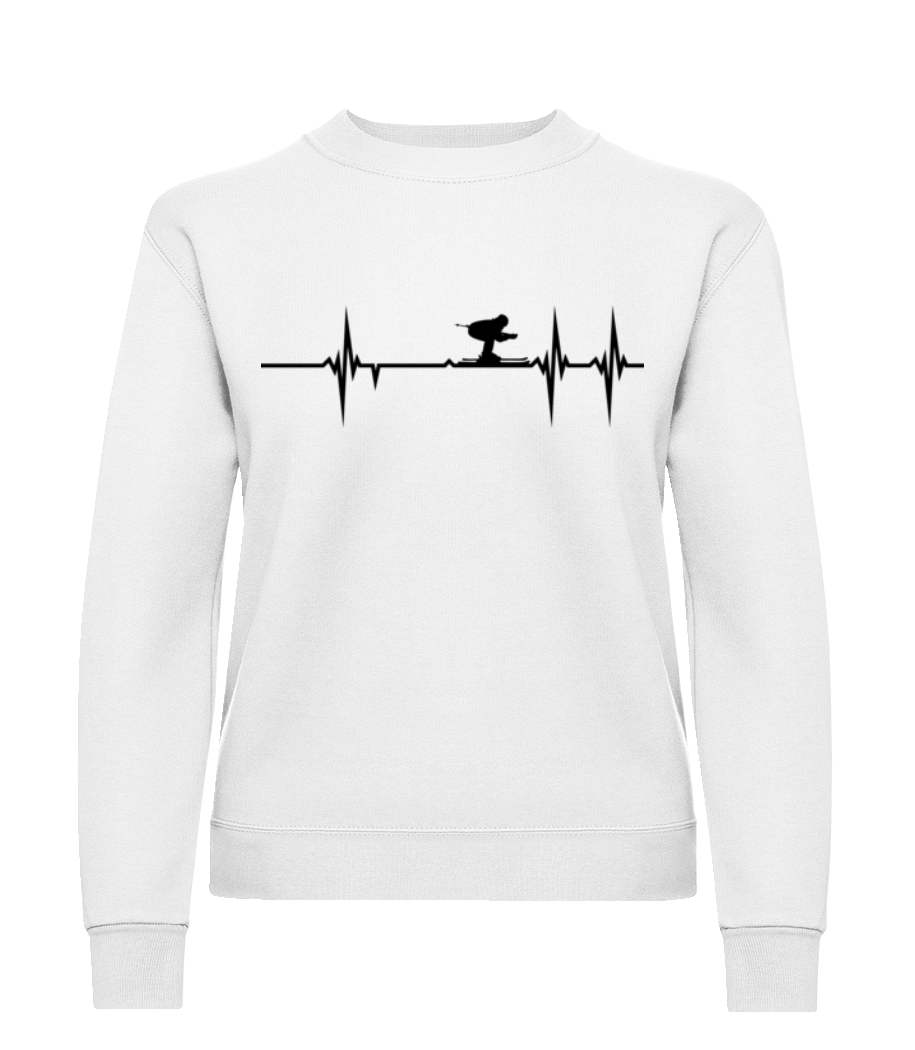Battement de coeur de ski · Sweatshirt Femme