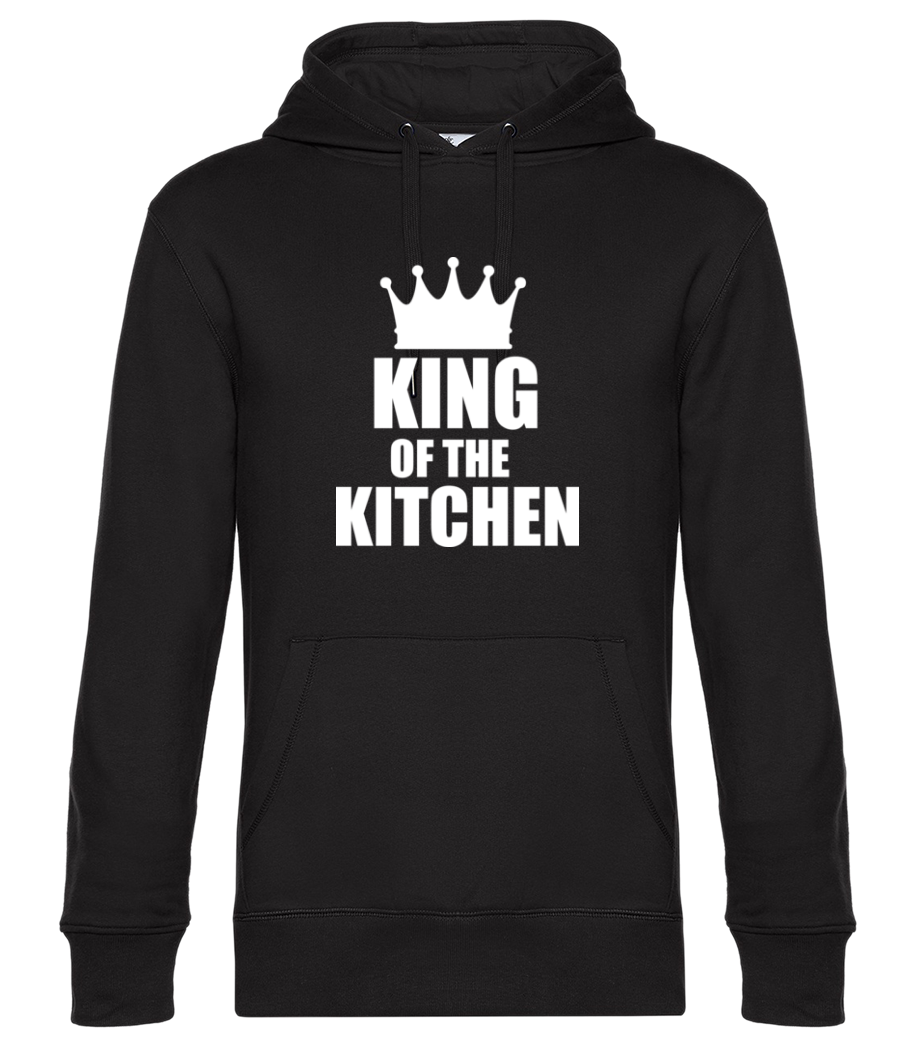 King Of the Kitchen - Sweat à capuche premium Unisexe - Noir - Devant