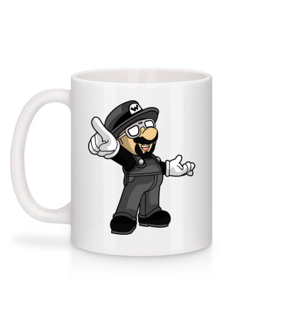 Aperçu: Super Mario Walter White - Mug en céramique blanc - Blanc - Derrière