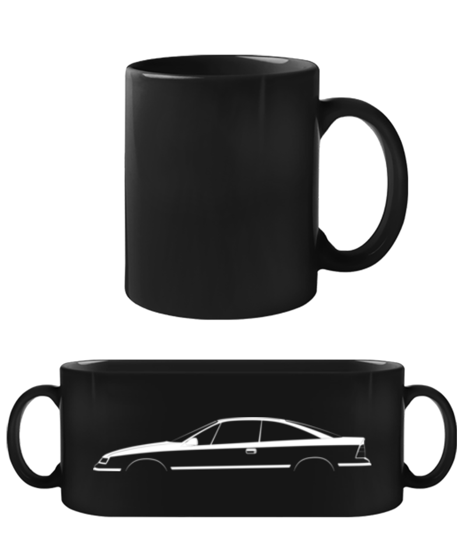 'Opel Calibra' Silhouette · Tasse Noire
