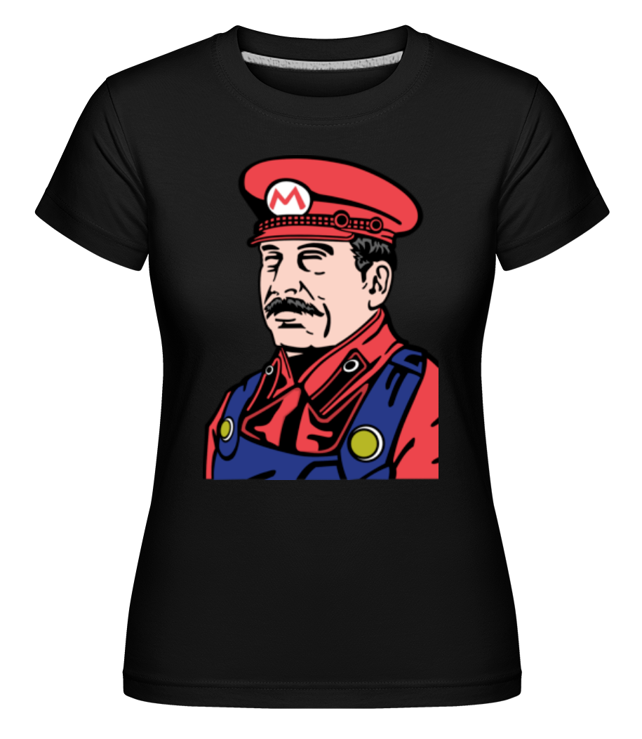 Aperçu: Mario Stalin -  T-shirt Shirtinator femme - Noir - Devant