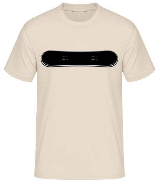 Snowboard - T-shirt standard Homme - Crème - Devant