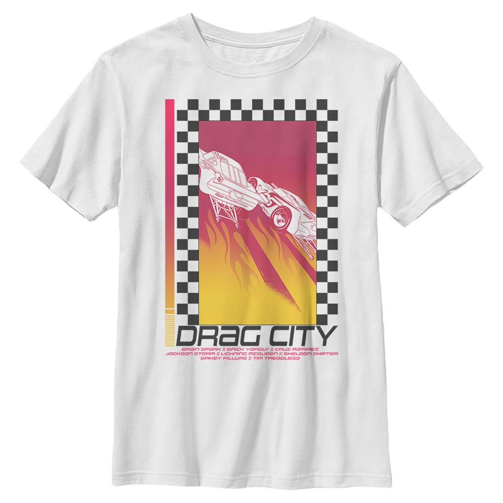 Pixar - Cars - Storm & Lightning McQueen Race Poster - Enfant T-shirt