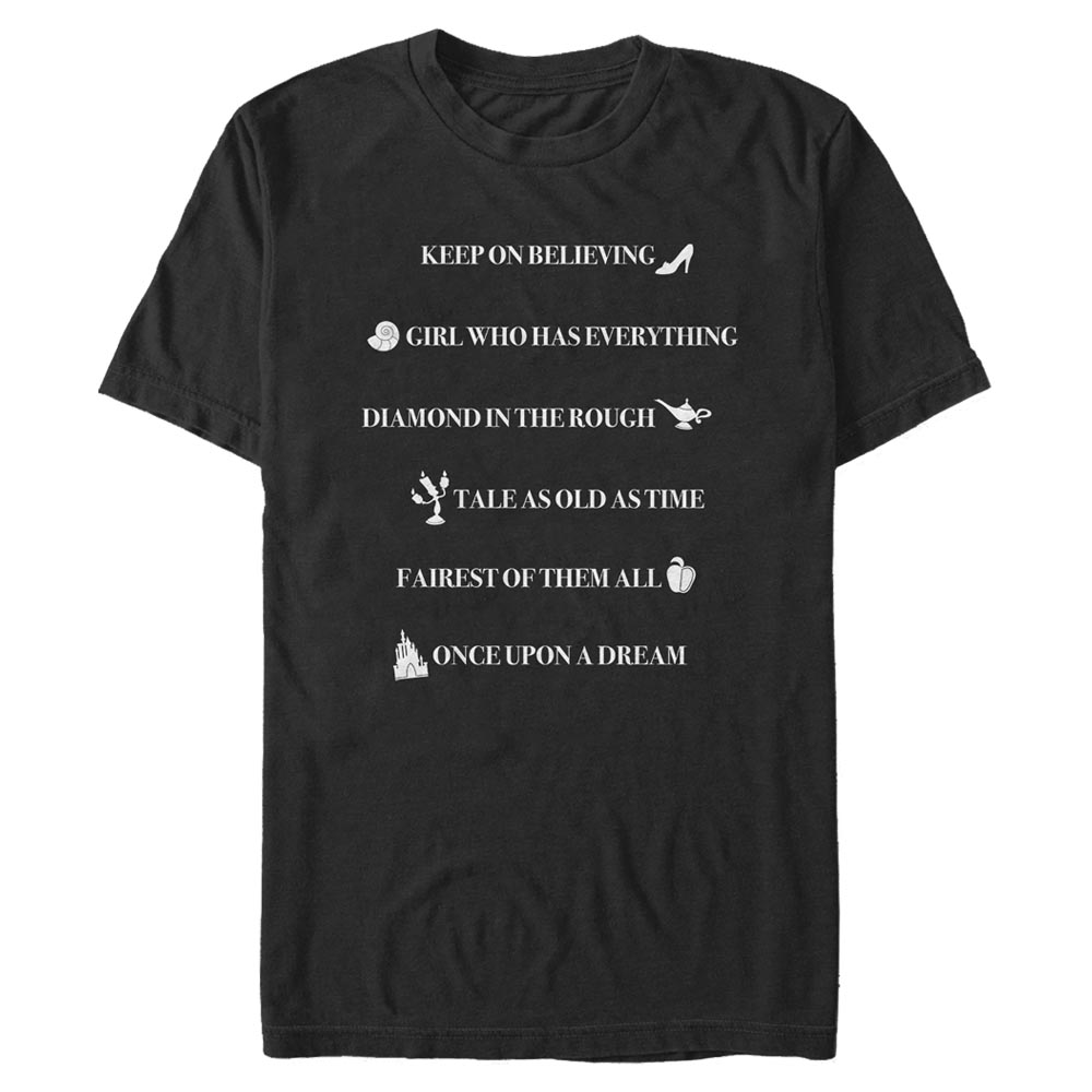 Disney - Princesses Disney - Photo de groupe Royal Quotes - Homme T-shirt