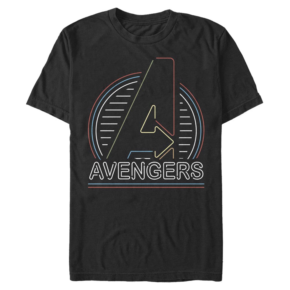 Marvel - Avengers - Logo Neon Avengers - Homme T-shirt