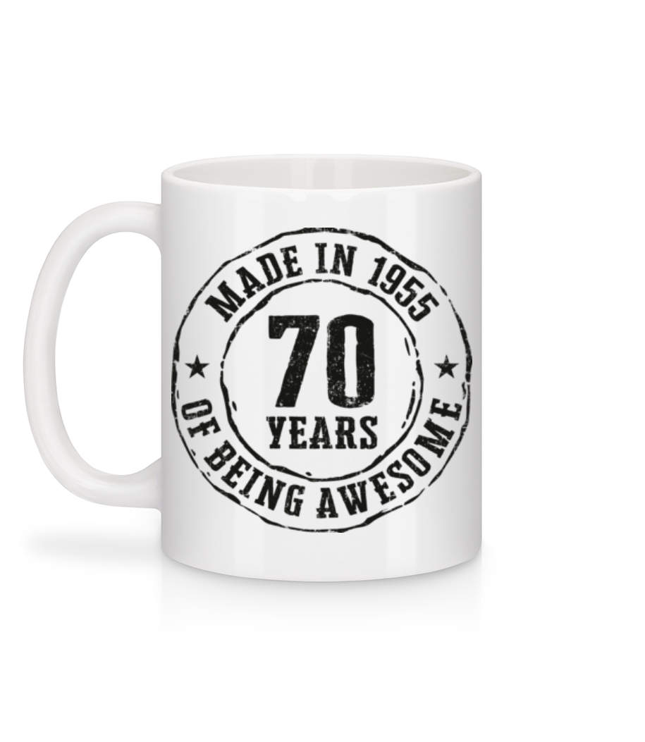 Made In 1955 - Mug en céramique blanc - Blanc - Derrière