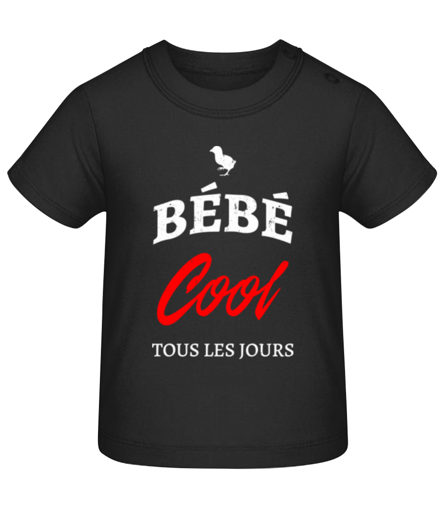 Bébé Cool - T-shirt Bébé - Noir - Devant