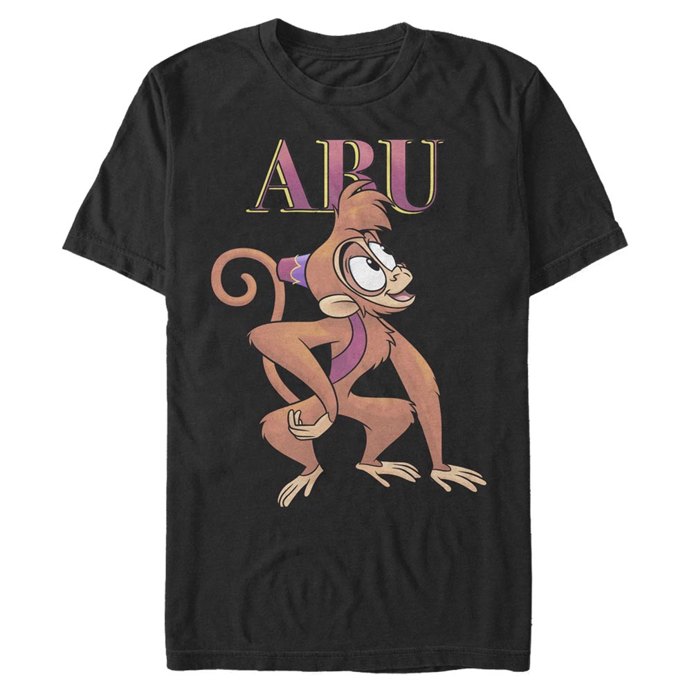 Aperçu: Disney - Aladin - Abu - Homme T-shirt - Noir - Devant