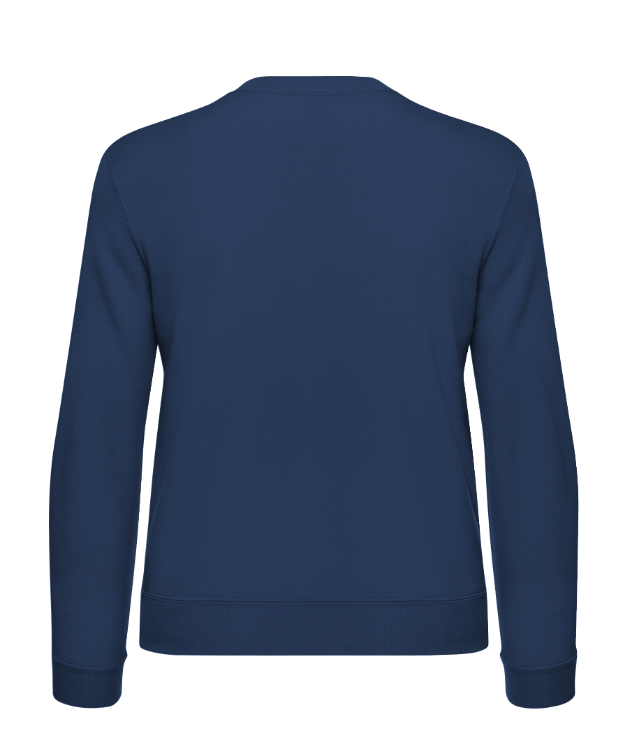 Aperçu: Étoile Dans Cercle Logo - Sweat-shirt classique avec manches set-in pour femme - Marine - Hinten