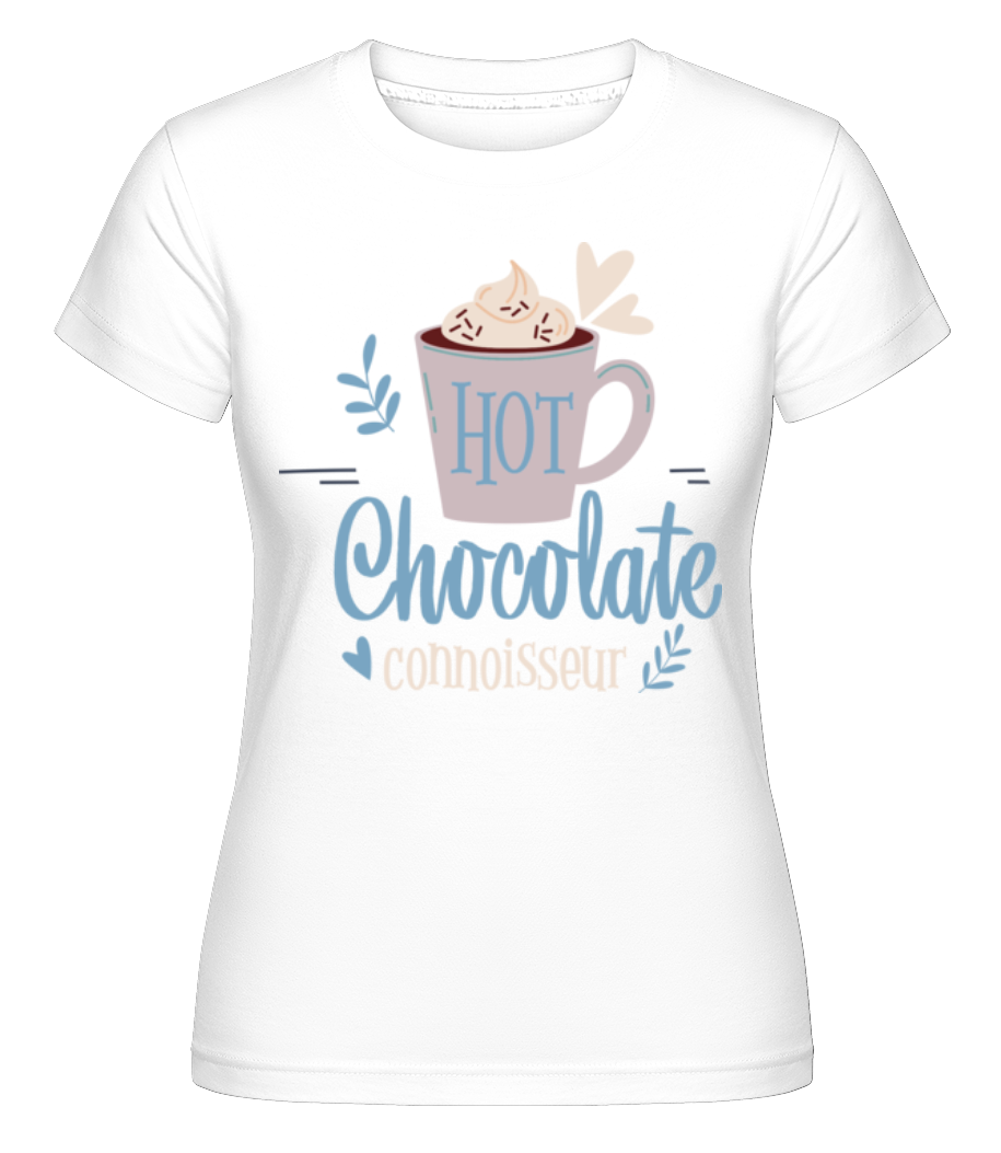 Aperçu: Hot Chocolate Connoisseur -  T-shirt Shirtinator femme - Blanc - Devant