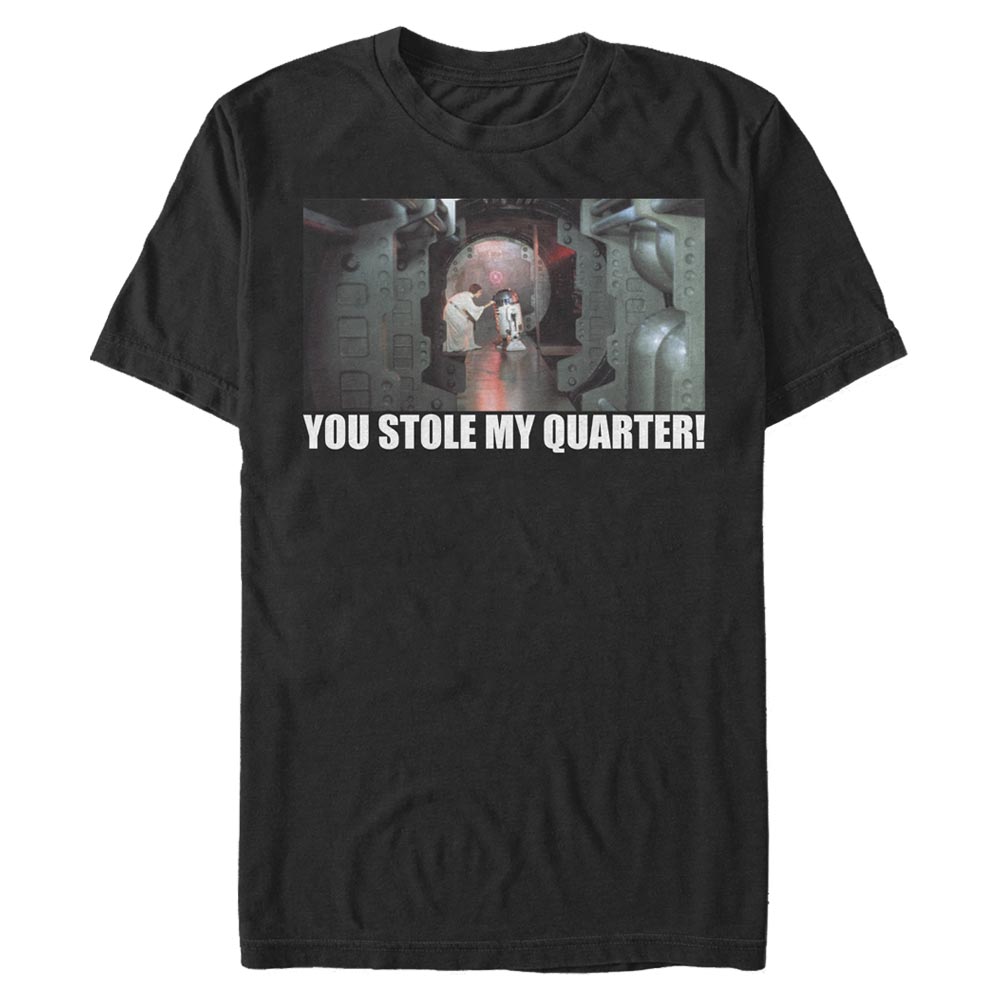 Star Wars - Princesse Leia & R2-D2 Quarter Stealer - Homme T-shirt