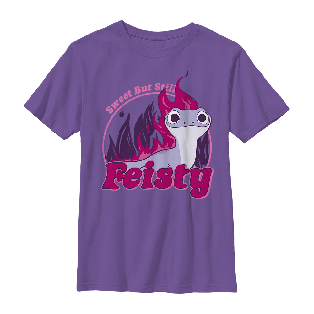 Aperçu: Disney - La Reine des neiges - Feisty Feisty Sweet - Enfant T-shirt - Pourpre - Devant
