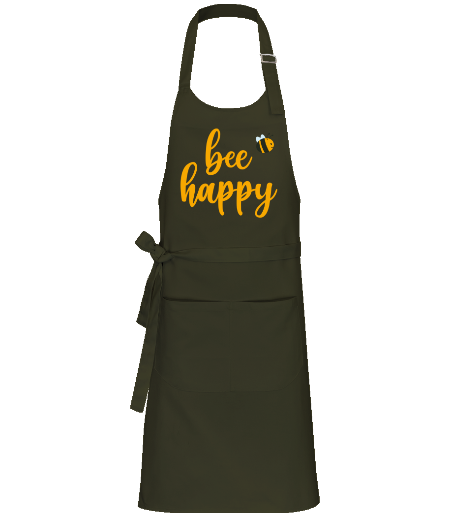 Aperçu: Bee Happy - Tablier professionnel - Olive - Devant