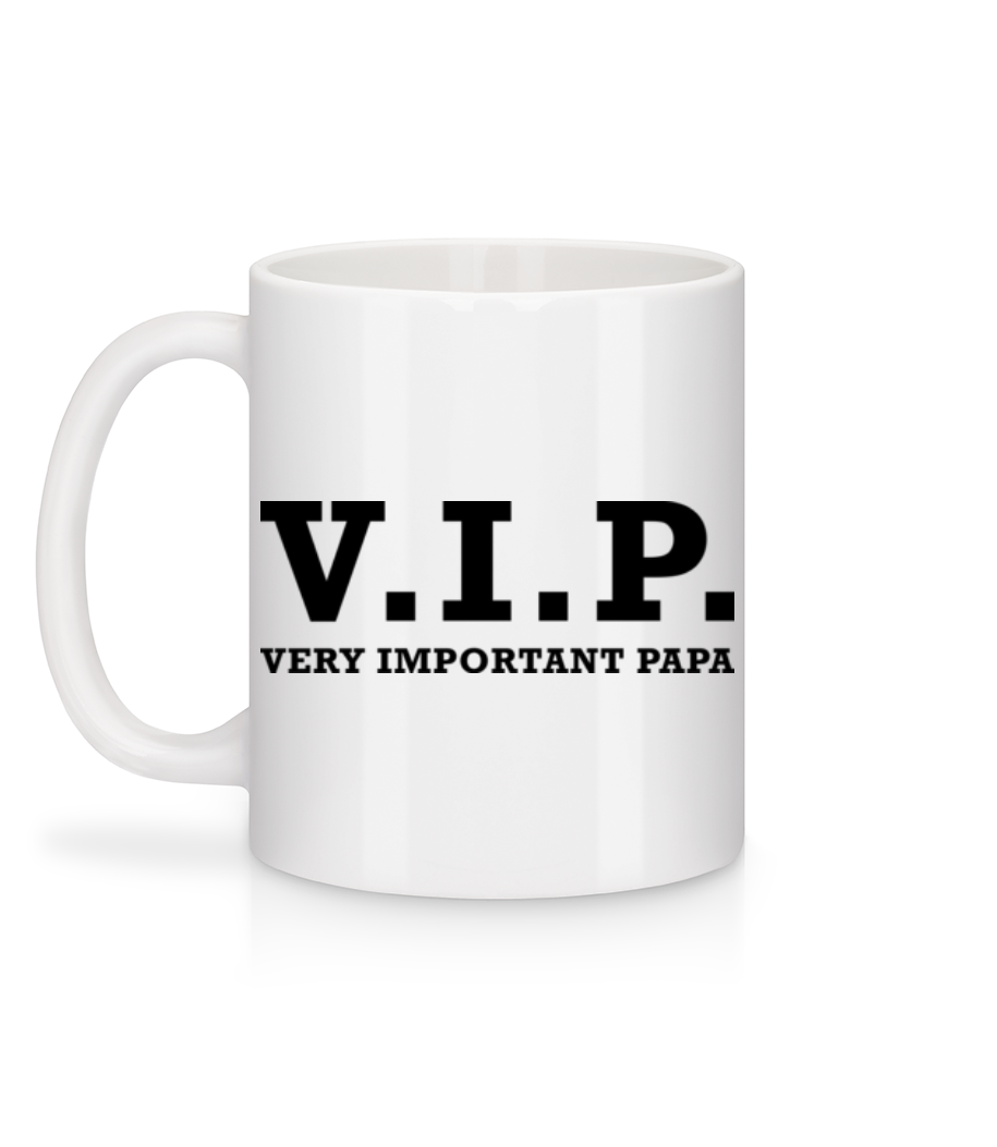 Aperçu: VIP PAPA - Mug en céramique blanc - Blanc - Derrière