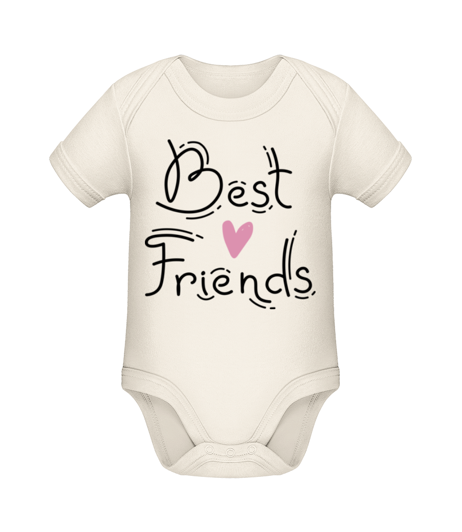Aperçu: Best Friends - Body manches courtes bio - Crème - Devant