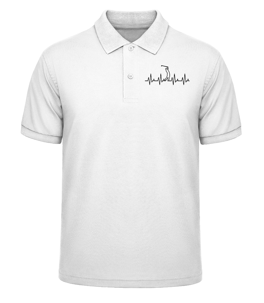 Rythme cardiaque de golf · Polo en piqué fin pour hommes