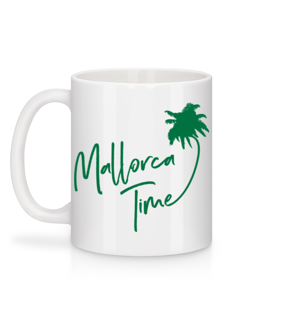 Aperçu: Mallorca Time - Mug en céramique blanc - Blanc - Derrière