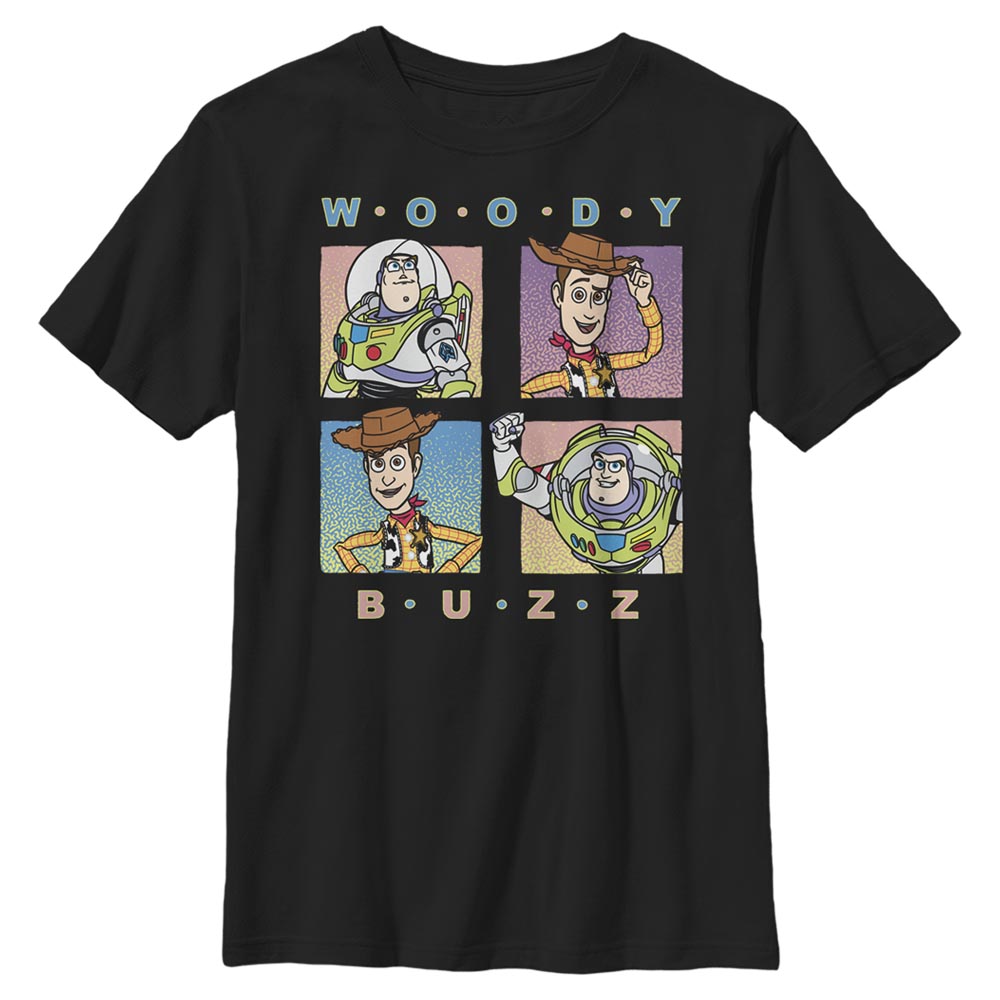 Disney - Toy Story - Woody et Buzz Pastel Foursquare - Enfant T-shirt