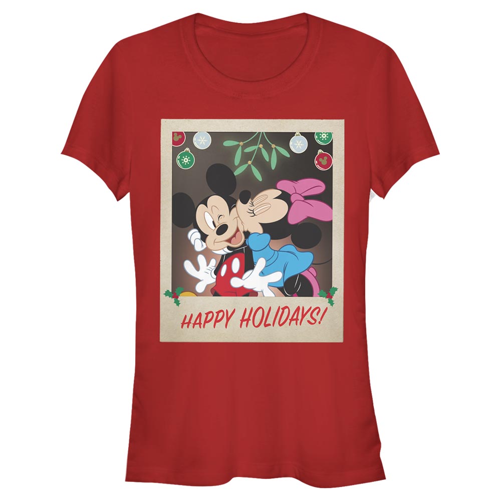 Disney Classics - Mickey Mouse - Mickey et Minnie Holiday Polaroid - Christmas - Femme T-shirt