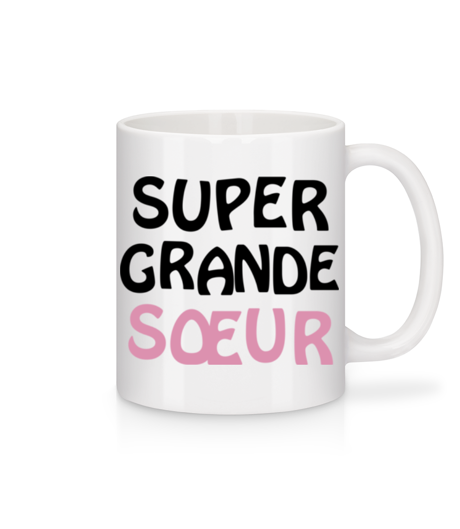 Aperçu: Super Grand Sœur - Mug en céramique blanc - Blanc - Devant