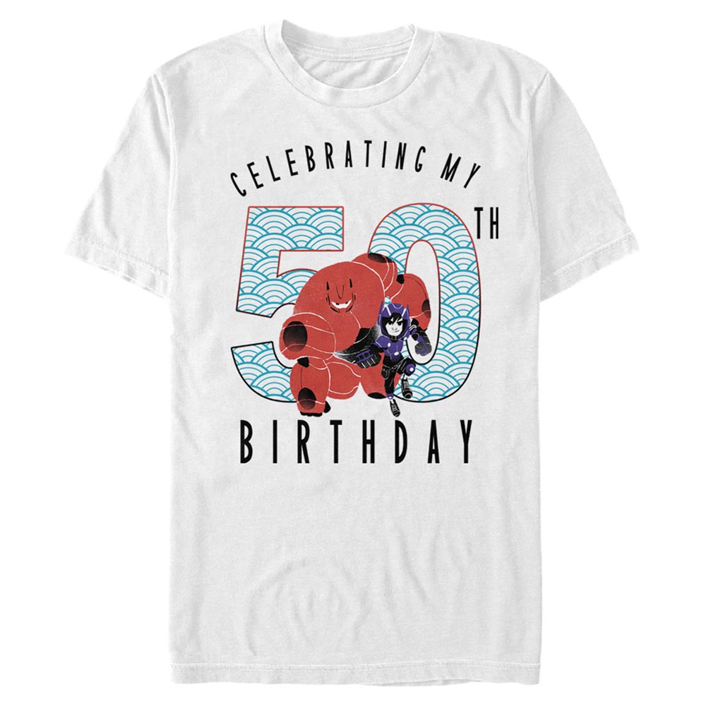 Disney - Les Nouveaux Héros - Baymax & Hiro Baymax 50 Years - Birthday - Homme T-shirt