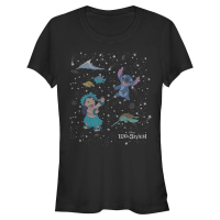 Disney Classics - Lilo & Stitch - Lilo & Stitch Constelation Lilo Stitch - Women's T-Shirt - Black - Front Disney Classics - Lilo & Stitch - Lilo & Stitch Constelation Lilo Stitch - Women's T-Shirt - Black - Front