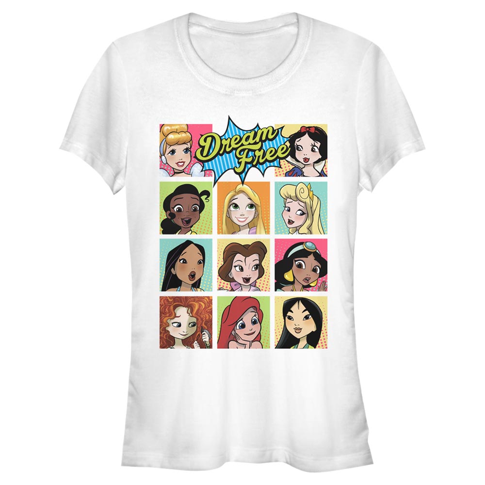 Disney - Princesses Disney - Photo de groupe Dream Free Comic Portraits - Femme T-shirt