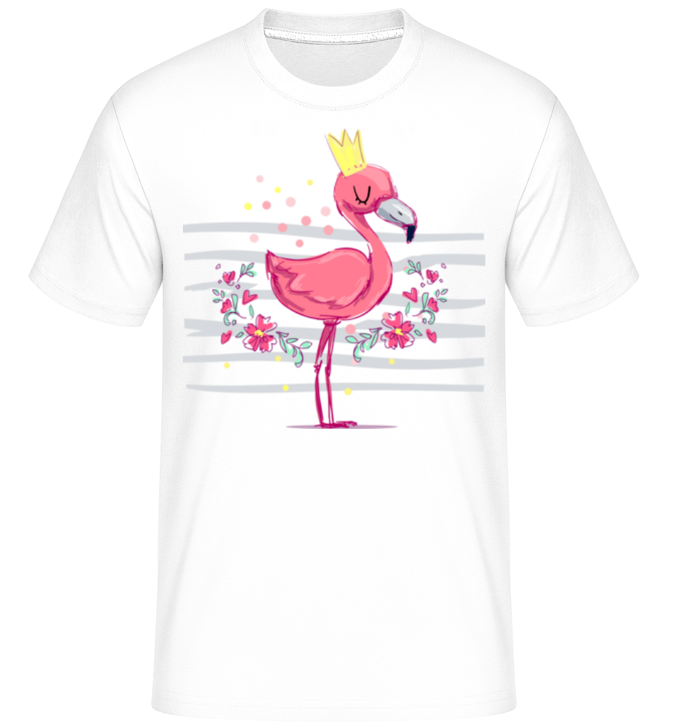 Royal Flamingo -  T-Shirt Shirtinator homme - Blanc - Devant