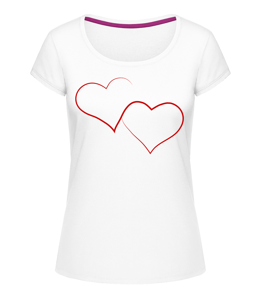 Deux Cœurs · T-shirt col en U Femme