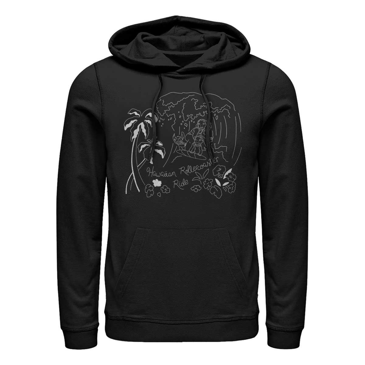 Disney - Lilo & Stitch - Stitch Surf Line Art - Unisex Sweat à capuche