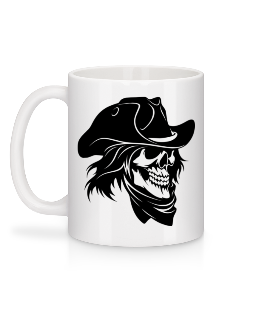 Aperçu: Pirate Skull - Mug en céramique blanc - Blanc - Derrière