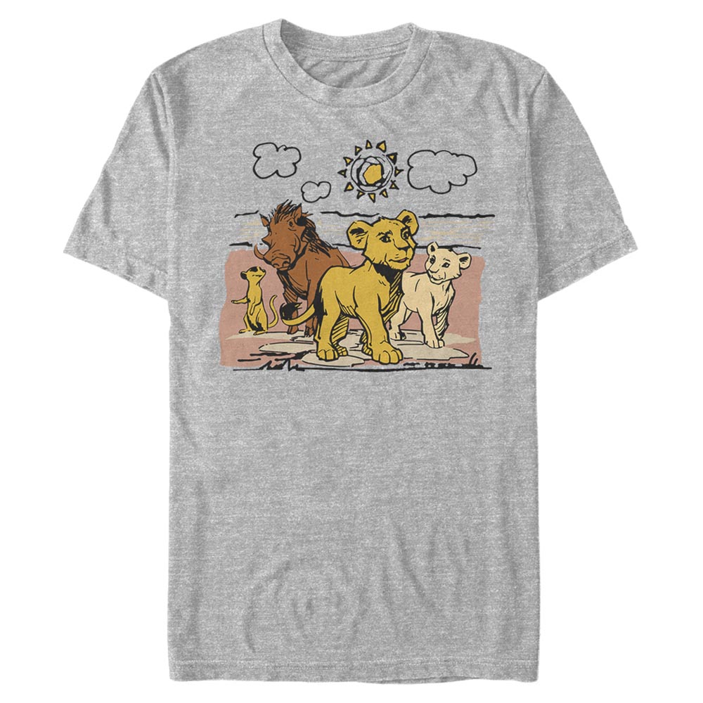 Disney - Le Roi lion - Photo de groupe Hakuna Group - Homme T-shirt
