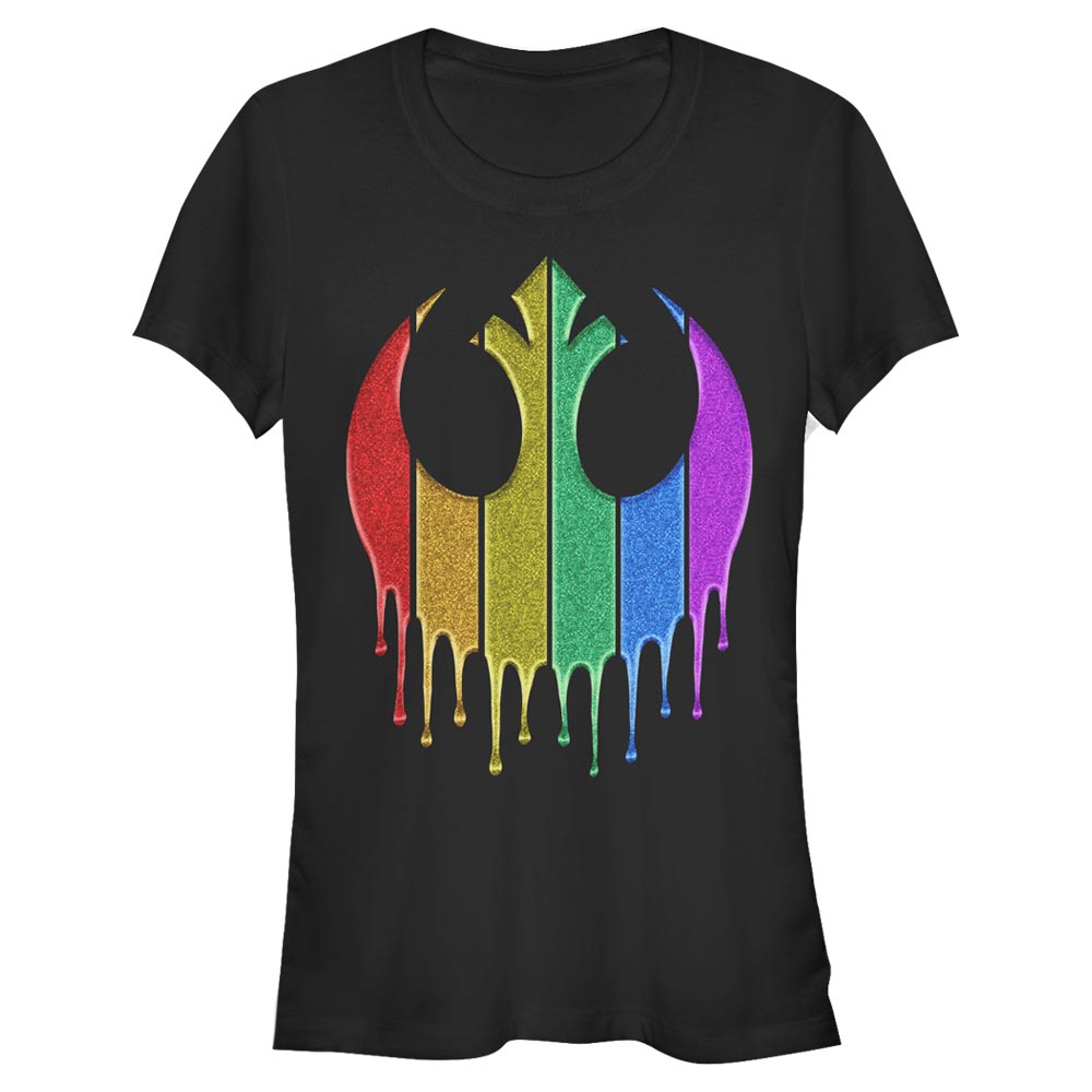 Star Wars - Classic Rainbow Sparkle Rebel Drip - Pride - Femme T-shirt