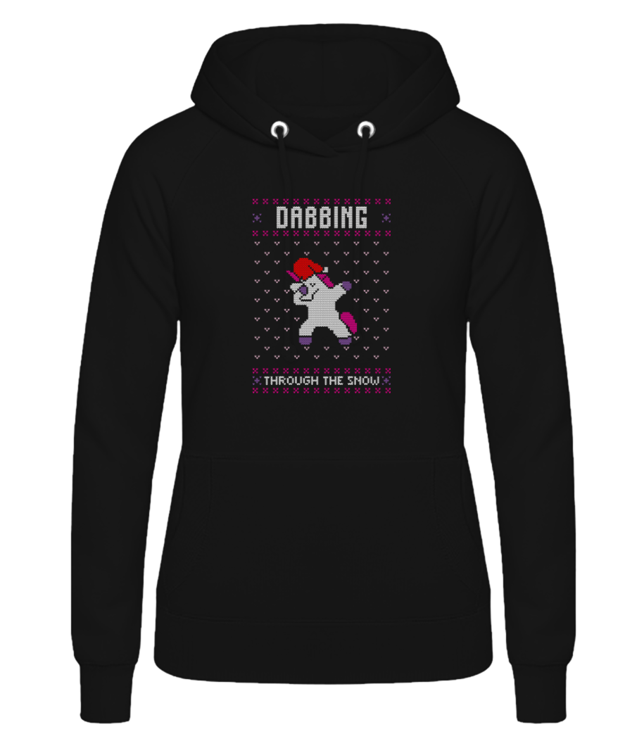 Dabbing Unicorn · Sweat à capuche basique pour femme