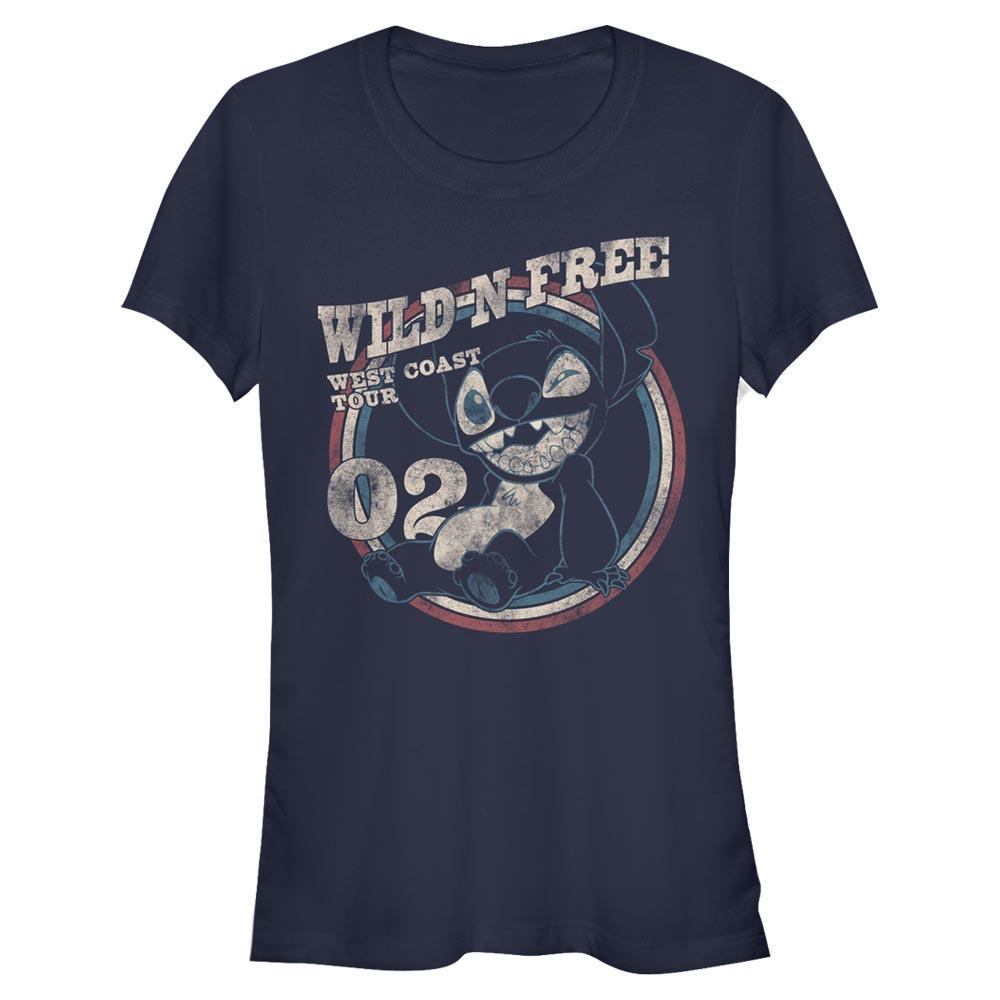Disney - Lilo & Stitch - Stitch Americana Circle - Femme T-shirt