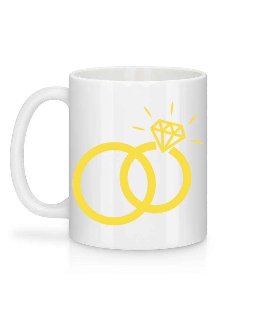 Alliances - Mug en céramique blanc - Blanc - Derrière
