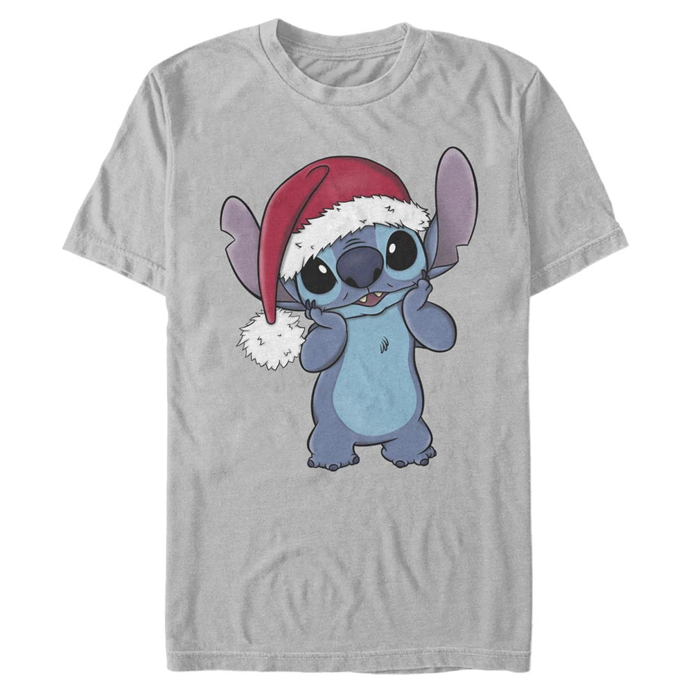 Disney Classics - Lilo & Stitch - Stitch Wearing Santa Hat - Christmas - Homme T-shirt