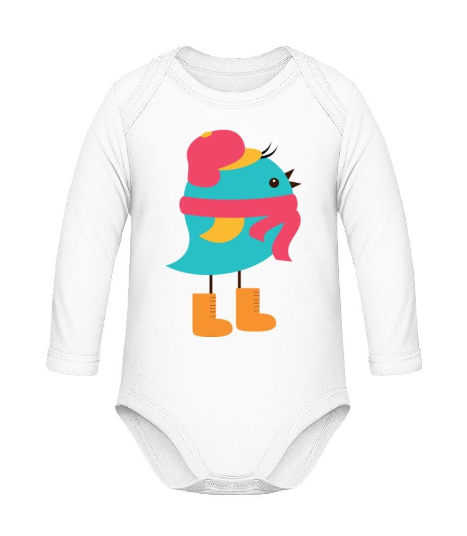 Echarpe D'Oiseau D'Hiver · Body coton bio manches longues Bébé