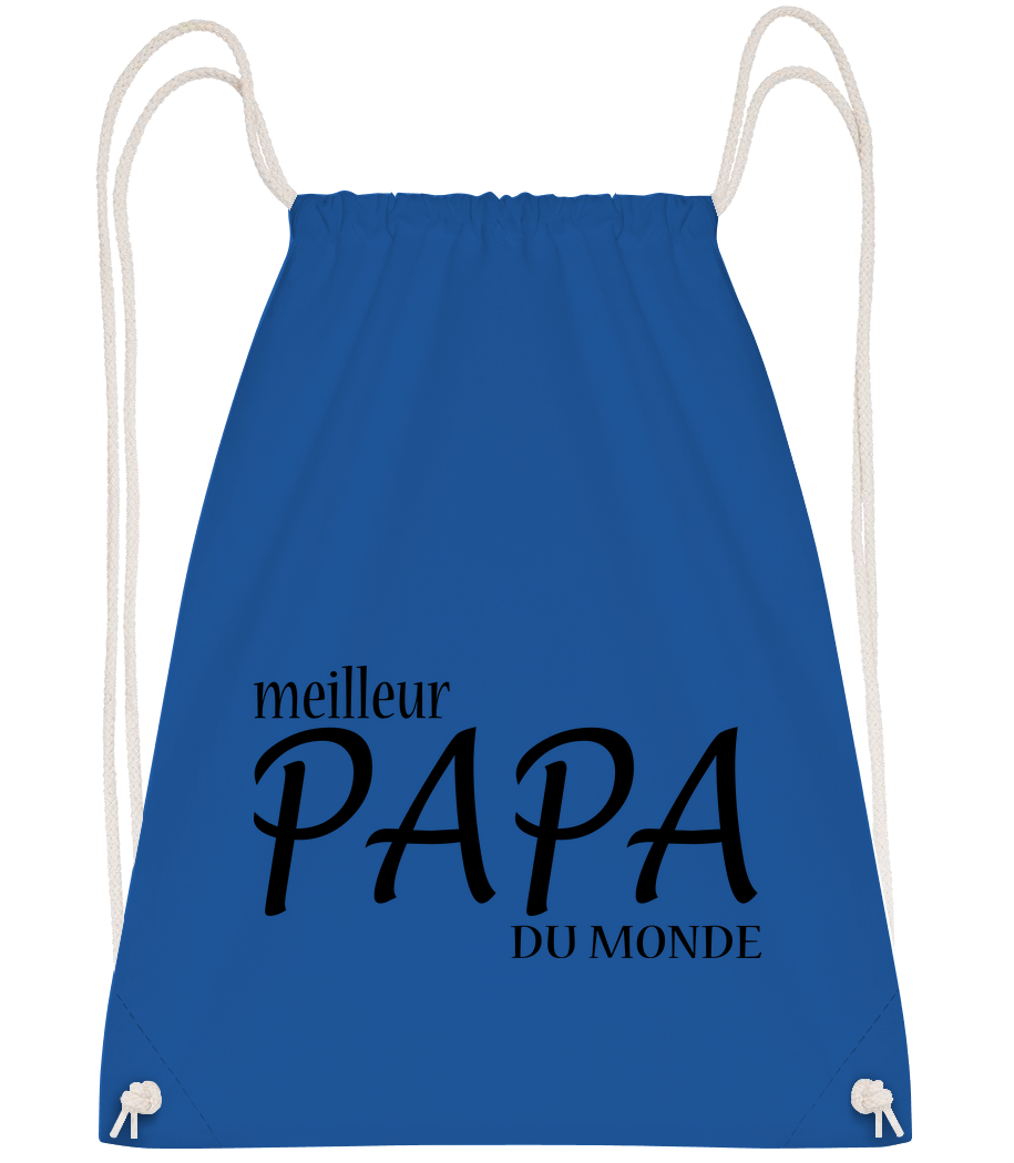 Aperçu: Meilleur Papa Du Monde - Sac à dos Drawstring - Bleu royal - Vorn