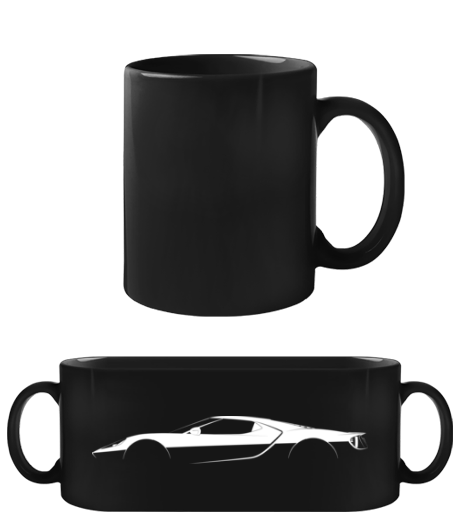 'Ford GT (2017)' Silhouette · Tasse Noire