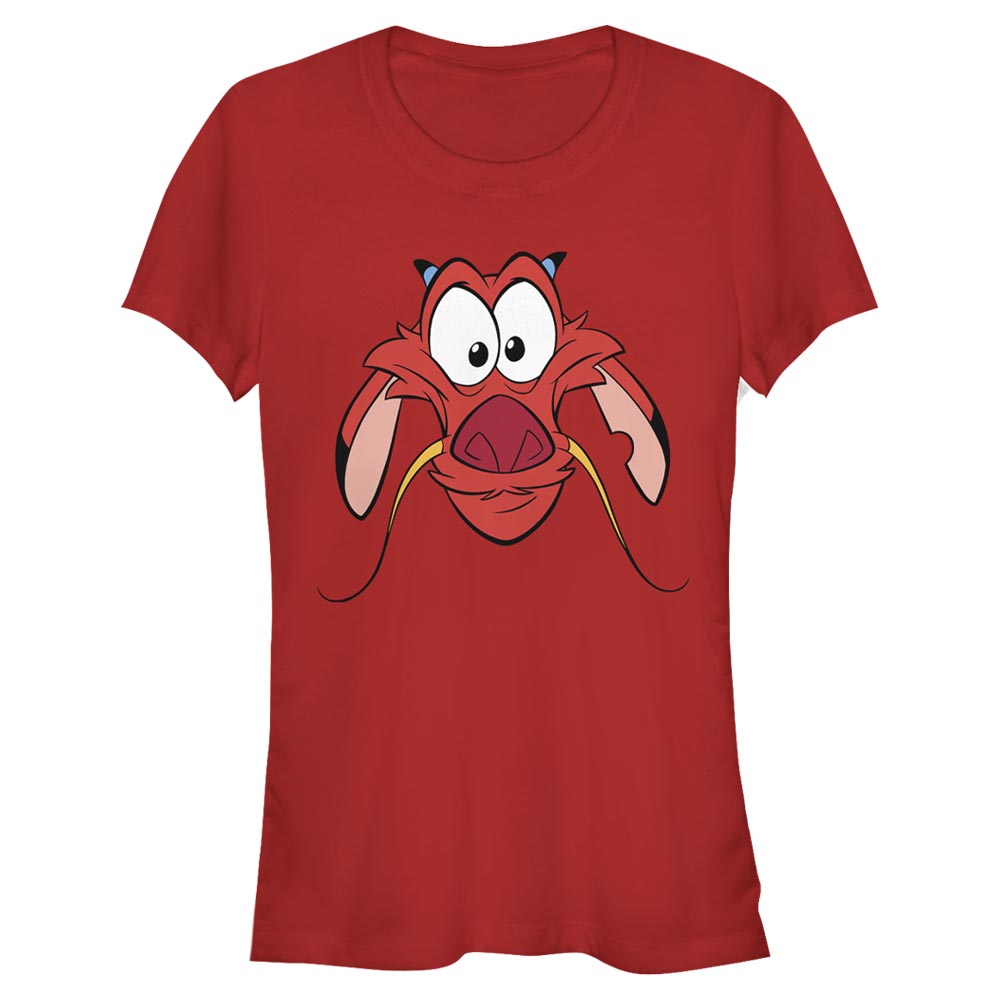 Disney - Mulan - Mushu Big Face - Femme T-shirt - Rouge - Devant