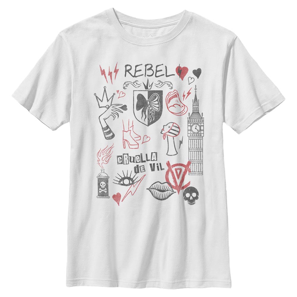 Disney Classics - Cruella - Logo Rebel Queen - Enfant T-shirt