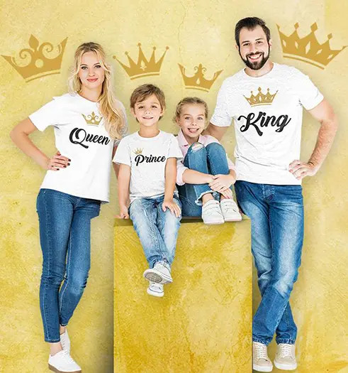 Matching family outfits t-shirts